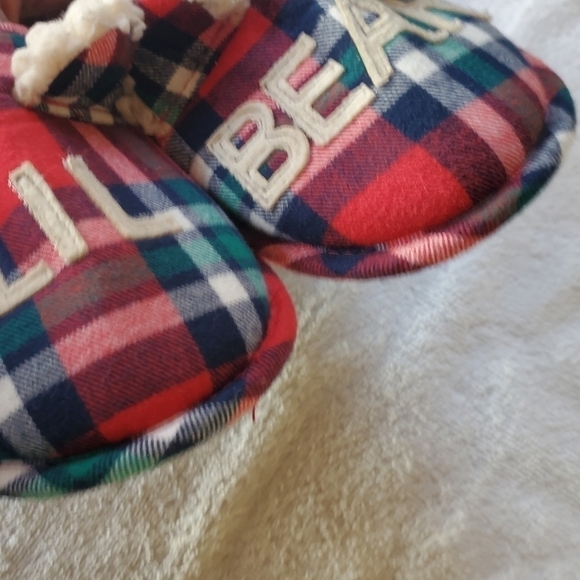 Dluxe by Dearfoams Sz 2-3 Unisex Kids Lil Bear Slippers - Picture 4 of 8